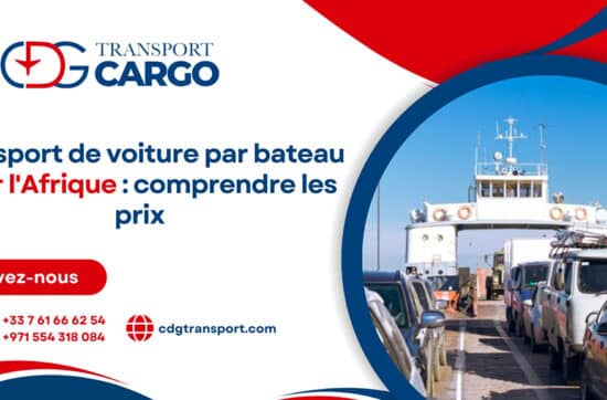 Transport de voiture par bateau pour l'Afrique