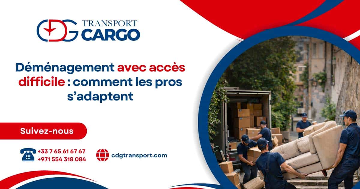 Déménagement avec accès difficile
